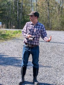 Adam Effler introduces students to Fillmore Nature Preserve